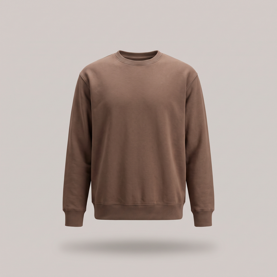 Sweat Col Rond — Moka